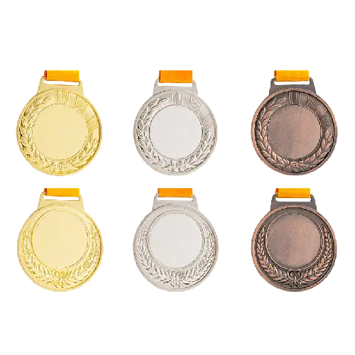 Fabbrica personalizzata all'ingrosso di alta qualità oro lega di zinco calcio calcio maratona sport metallo medaglia in bianco