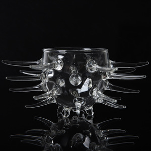 Vasos de Cóctel Creativos Reutilizables Ecológicos Hechos a Mano de Borosilicato Alto con Forma Divertida de Erizo de <span class=keywords><strong>Mar</strong></span> para Bar - Product Image 2