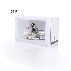 21,5 Дюймов прозрачный ЖК-дисплей коробка цифровой ЖК-витрина холодильник двери интерактивный ЖК-монитор