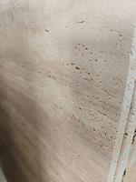 Piedra artificial con aspecto de travertino, sinterizada losa de piedra mate brillante, suelo de pared de piedra de porcelana para mesa de baño y cocina