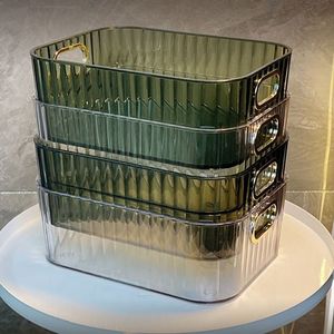 صندوق تخزين عالي الجودة من البولي إيثيلين تيريفثالات لتخزين مستحضرات التجميل على سطح المكتب - Product Image 2