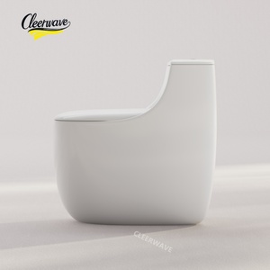 Produit phare : Ensemble de sanitaires WC design moderne violet, cuvettes de toilettes à chasse siphonique pour salle de bain et hôtel - Product Image 6
