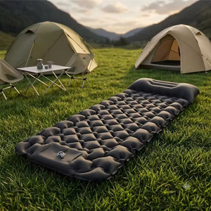 Foot Pressed Self Inflatable Sleeping Pad TPU Ultralight Compact Air <b>Mattress</b> Built-in Pump Pillow Portable Camping Travel Mat - Product Image 3