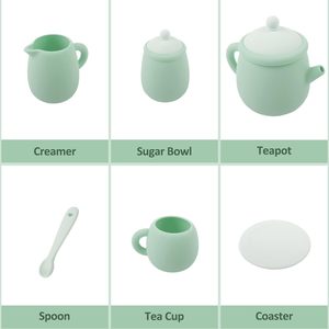 Silicone <strong>Tea</strong> <strong>Party</strong> <strong>Set</strong> for Little Girls Boys Non Breakable Cute Toy Kitchen Accessories for Children Dishwasher Safe - Product Image 4