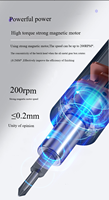 Jinkun 44 en 1, tournevis sans fil rechargeable de qualité professionnelle pour la réparation de téléphones et d'ordinateurs portables, avec batterie au lithium, perceuse