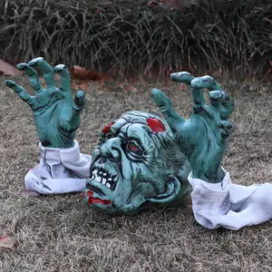 Decorações do Dia das Bruxas Outdoor Crânios Assustador Esqueletos Halloween Props Horror Halloween Garden Decoração Para Gramado