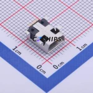 920-462A2021S10112 USB Connector SMD Connector ( Connector Type: Mini-B )( Gender: Female )( Mounting Type: Horizontal Mount ) - Product Image 1