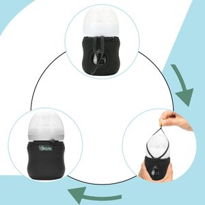 Funda de neopreno reutilizable para biberón de vidrio de 4 oz, aislante de calor/frío, para accesorios de bebidas de vidrio Philips Avent - Product Image 3