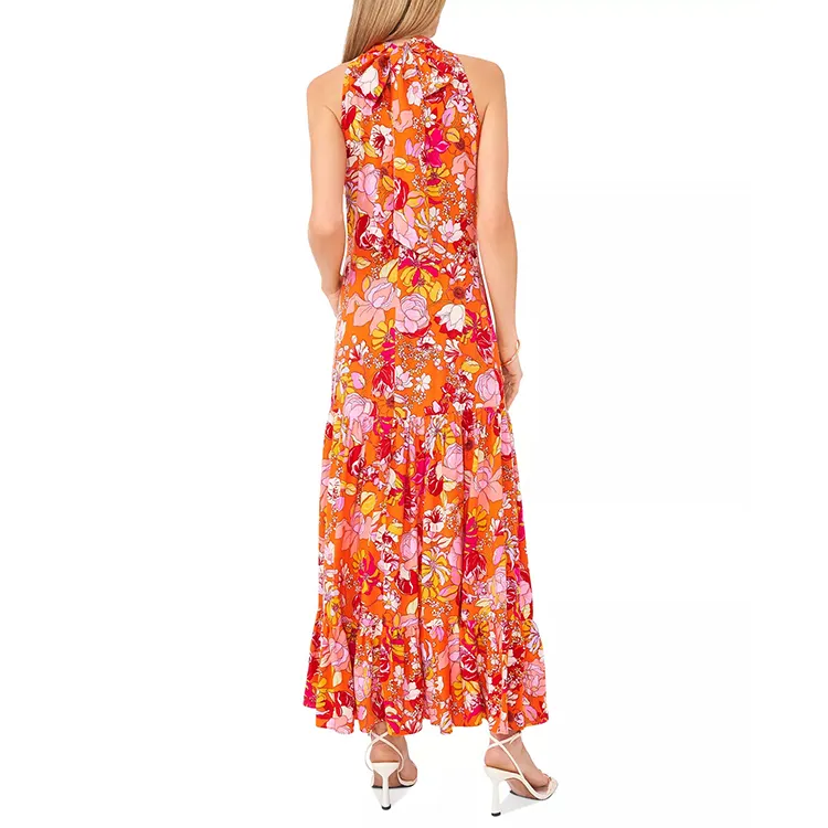 Оптовая продажа новейший дизайн Длинные Тканые пользовательские женские летние пляжные платья логотип