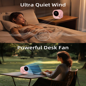 Mini Ventilador de Escritorio, 120 Velocidades Ajustables, Portátil, Refrigeración por Aire, Mini Ventilador de Mesa Recargable de 4000 mAh con Tipo-C - Product Image 3