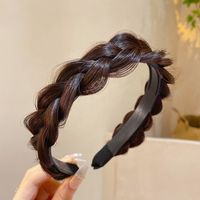 Fishbone perruque bandeau bandeau fait à la main accessoires de cheveux antidérapants cheveux tressés couvre-chef pour femmes et filles