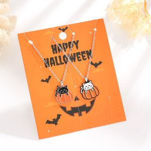 Collar con colgante <span class=keywords><strong>de</strong></span> fantasma <span class=keywords><strong>de</strong></span> Halloween personalizado, joyería <span class=keywords><strong>de</strong></span> Festival para niños, amuleto bonito para fiesta <span class=keywords><strong>de</strong></span> disfraces, evento nocturno <span class=keywords><strong>de</strong></span> Mascarada - Product Image 2