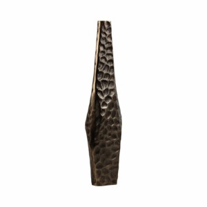 Vaso Decorativo in Metallo Asimmetrico, Vaso Moderno Scultoreo per Fiori, per Soggiorno, Ufficio, Decorazione da Tavolo - Product Image 3