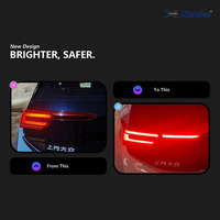 Feux arrière LED XUNBAI à design plat, ensemble de feux de position latéraux, pièces de modification et de mise à niveau compatibles avec la coque arrière de la VW ID3, lampe arrière automobile