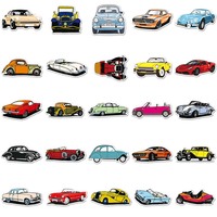 51 pièces pas cher personnalisé bon prix autocollants en vinyle personnalisé à la mode décoratif ordinateur portable dessin animé voiture autocollant