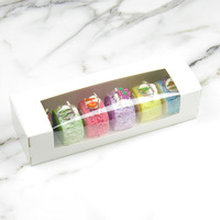 Boîtes à macarons personnalisées écologiques, meilleures ventes, avec revêtement UV, pelliculage mat/brillant, doublure en éponge, réutilisables, recyclables, en carton