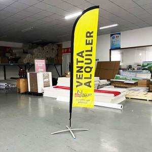 Venta Directa <span class=keywords><strong>de</strong></span> Fábrica, Banderas <span class=keywords><strong>de</strong></span> Plumas Personalizadas para Publicidad Exterior, Grandes Banderas <span class=keywords><strong>de</strong></span> <span class=keywords><strong>Marketing</strong></span> con Base, Asta y Bandera - Product Image 5