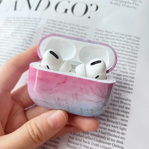 Coque de protection antichoc intégrale en PC style marbre gaufré pour écouteurs Apple <span class=keywords><strong>Airpods</strong></span> Pro 3 4 1 2 – Meilleure vente - Product Image 6