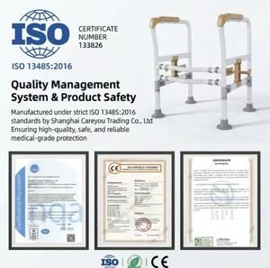Barra de Apoyo para Inodoro: Instalación sin Taladro, Altura Ajustable, Soporte de Seguridad para que Personas Mayores se Levanten - Product Image 5