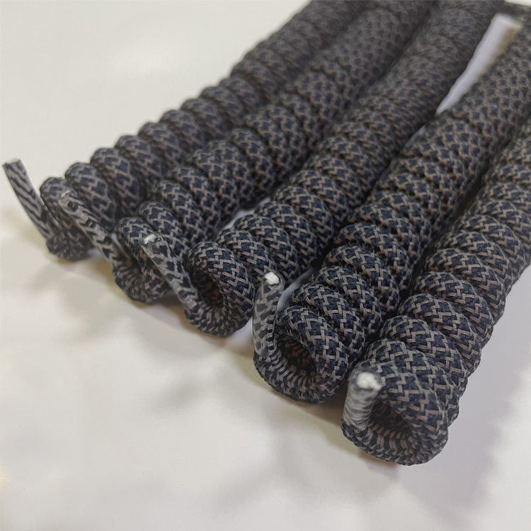 Custom Wholesale No Tie Color Spiral Elastic Coil Curly Elastic Shoe Lace Shoelaces