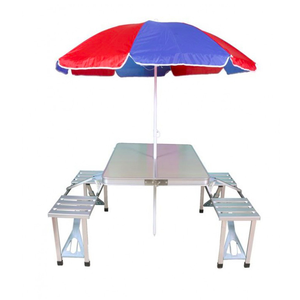 <span class=keywords><strong>Mesa</strong></span> Plegable <span class=keywords><strong>con</strong></span> <span class=keywords><strong>Sillas</strong></span>, Portátil, Plegable, Móvil, <span class=keywords><strong>para</strong></span> <span class=keywords><strong>Camping</strong></span>, Cocina, Acero Inoxidable, Metal, Aluminio, Contemporánea - Product Image 5