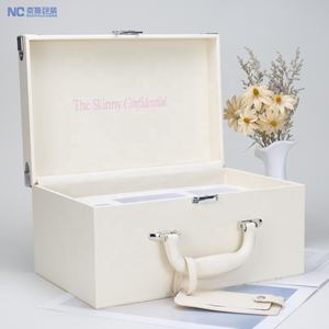 กล่องของขวัญหนังสุดหรูแบบมินิ กล่องเก็บของที่ระลึกงานแต่งงาน สมุดบันทึกความทรงจำเด็ก กล่องไม้เก็บของที่ระลึกสุดหรูสำหรับเด็ก พร้อมหูหิ้ว - Product Image 4