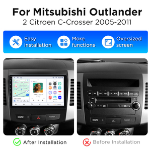 วิทยุติดรถยนต์ Junsun 2 Din Carplay สำหรับรถยนต์มิตซูบิชิ เอาท์แลนเดอร์ XL 2 ปี 2005-2011 พร้อมพัดลมระบายความร้อนในตัว ระบบนำทาง GPS และเครื่องเล่นมัลติมีเดีย - Product Image 2