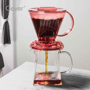 Cafetera de Inmersión Especializada de Alta Calidad, Translúcida, Rosa, Trapezoidal, Libre de BPA, para Salas VIP, Venta al Por Mayor - Product Image 5