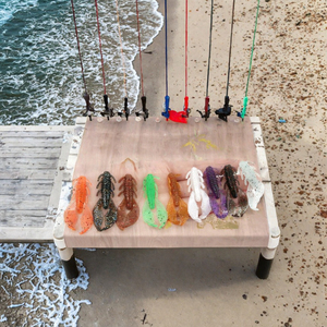 Leurre de surface pour bar, type minnow, wobbler, en plastique rigide, pour pêche en eau salée, eau douce, pêche sur glace, rivière et lac, avec hameçons - Product Image 3