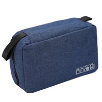 Trousse de Toilette de Voyage Imperméable en Polyester avec Séparation Sec/Humide, Organisateur Suspendu, Fermeture Éclair, Rangement Domestique