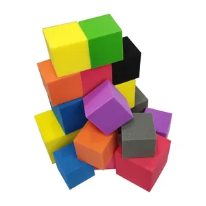 Custom Wholesale 8 polegadas 6 polegadas Poliuretano Foam blocos Colorido Trampolim Foam Pit Cubes