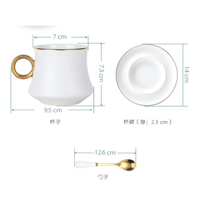 Tazas <span class=keywords><strong>de</strong></span> café <span class=keywords><strong>de</strong></span> cerámica reutilizables, <span class=keywords><strong>de</strong></span> lujo, Europeo, ligero, nuevo estilo, <span class=keywords><strong>2022</strong></span> - Product Image 5