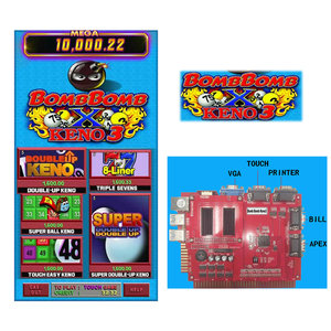 86%-91% Keno Vertical Games Upright Bomb Bomb Keno 3 Texas Keno Arcade Game Board - Product Image 1