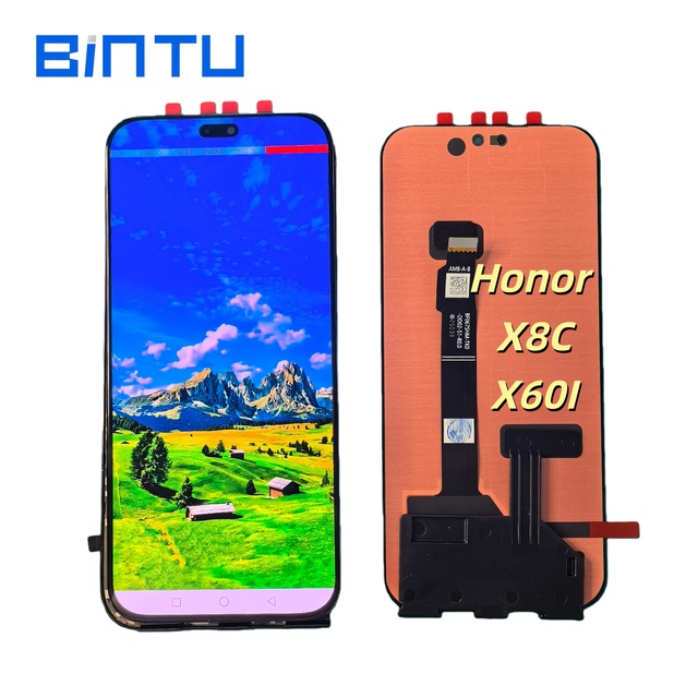 BINTU Mobile Phone Factory Price High Quality OLED Touch Screen Display Assembly Replacement for Honor X8C/X60I 1 Year 6.7"