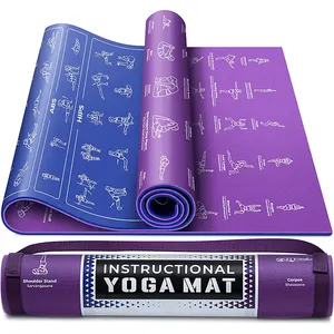 Istruzioni Dense Custom Guideline Print Design Eco Friendly Exercise Yoga Mat con digitale e sconto