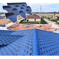Matériaux de construction résidentielle, tuiles de toit en mosaïque, bardeaux de toiture en asphalte flexible pour formes de toits complexes