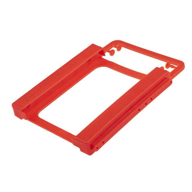 RED 2.5 to 3.5 Inch SSD to HDD Adapter Screw-less Hard Disk Stand Hard Drive Holder Mounting Adapter Bracket