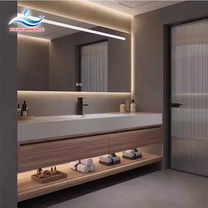 Meuble-lavabo de salle de bain multifonctionnel de luxe de haute qualité 2026 avec lavabo et miroir, design moderne, fabricant en gros - Product Image 1