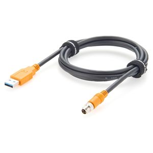 Câble de connexion industriel Plinkwirekb M8 A Code 4 broches mâle vers USB 3.0 A mâle IP67 pour capteurs de vision industrielle PLC - Product Image 1