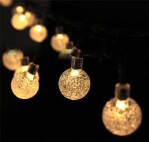 Vente chaude Solaire LED Chaîne Lumières De Noël En Plein Air Boule De Cristal Décorations de Jardin Patio Arbres D'éclairage - Product Image 3