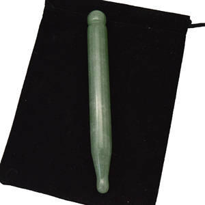 Abarke Green Aventurine Gua Sha Punto de acupuntura Pluma de masaje Varita de masaje para tratamiento - Product Image 1
