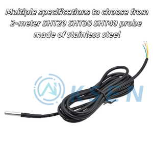 AI-KSEN เซ็นเซอร์วัดอุณหภูมิและความชื้น SHT40 SHT30 SHT20กันน้ำได้หัววัด I2C ดิจิตอลโมดูล IIC สแตนเลสสตีล - Product Image 3