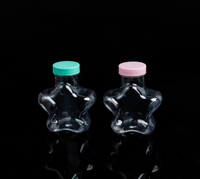 Bouteille en Gros en Forme d'Étoile à Cinq Branches Calibre 38 pour Thé, Jus, Bonbons, Bouteille Partagée, Pot en Plastique Polyvalent