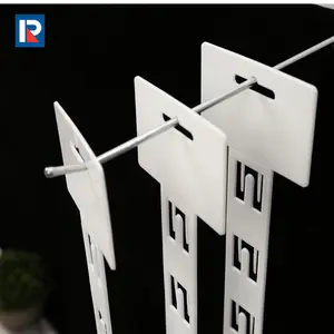 Factory Wholesale Price 12 Station Hanging Merchandise Strips With Hooks 31 Inch Metal Display Clip Strips