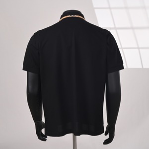 Polo de manga corta a cuadros con cuello Burberry, deportivo, informal, de alta calidad, 100% algodón, para hombre. - Product Image 3