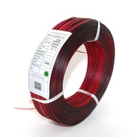 Câble plat double E495994 UL2468 18AWG à 2 conducteurs, isolé en PVC, fil de cuivre étamé pour bande LED, caméra de vidéosurveillance, haut-parleur, 300V 80 ℃
