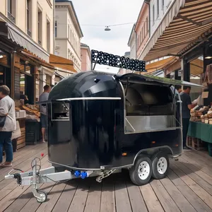 Chariot de restauration rapide pour pizzas et tacos, conforme aux normes australiennes, pour la vente de snacks en extérieur, remorque alimentaire mobile avec certification CE - Product Image 1