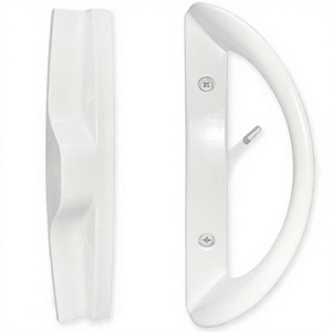 Patio <b>Sliding</b> <b>Door</b> Handle Set-Mortise Style Easy Installation Ambidextrous Fits 1-1/2" 3-15/16" <b>Door</b> Thickness Non-Keyed (White) - Product Image 2