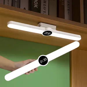 Bảng bàn đèn LED Đèn đọc sách dán từ bảng USB C PD đồng hồ kỹ thuật số trang trí cảm ứng chuyển đổi văn phòng phòng ngủ đầu giường