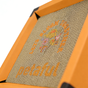 Groothandel Moderne Creatieve Oranje Vierkante Grote Golfkarton Ecologische Kattenbed Kattenkrabpaal Duurzame Kattenkrabplank - Product Image 5